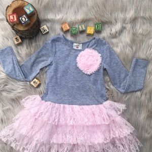 • FREE W/Purchase Sweet Pink + Gray Tulle Dress •